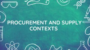 Procurement and Supply contexts questions and answers